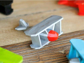 stoyries - bajo-poly plano juguetes y accesorios de juego aeroport agustín avión avion el crowdfunding flowalistik baja poli lowpoly juguete 3d print model - Mito3D