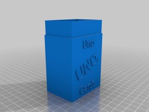 my uno card holder games customized 3d print model - Mito3D