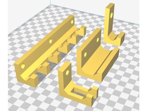 customizable basic wall mounted hook screws organization parametric tapered mount 3d print model - Mito3D