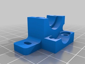 cr-10 e3d v6 lite hotend mount stabilized 3d printer parts 3d print model - Mito3D
