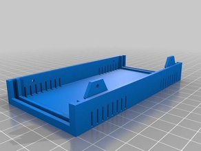 caixa baixo el tamaño de 12x6 la electrónica personalizado 3d print model - Mito3D