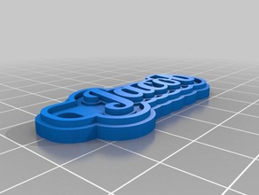 il mio personalizzato multiline tag portachiavi - jacob i su misura 3d print model - Mito3D