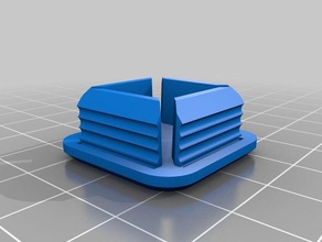 tube carré de la pac le pied table les pièces rechange personnalisé 3d print model - Mito3D
