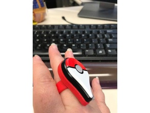 pokemon go plus ring video games pokemongo 3d print model - Mito3D