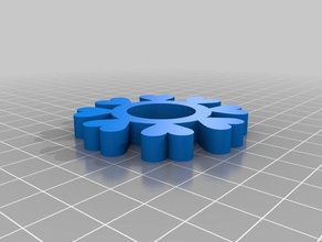 personalizado corazones spinner más grueso donut anillo juegos y juguetes 3d print model - Mito3D