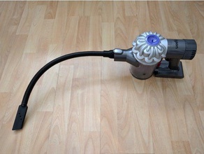 dyson v6 mini nozzle household vacuum adapter hose tube 3d print model - Mito3D
