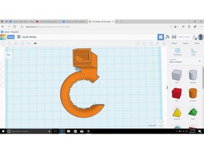 anet a8 e3d fanduct remix Stampante 3d parti v6 condotto della ventola 3d print model - Mito3D