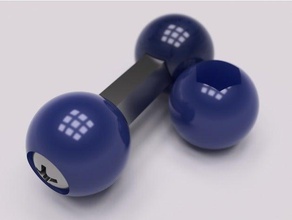ram-compatible double-ball diy parts 1 4-20 ram ram-b-230 mount tripod 3d print model - Mito3D