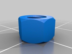m5 0,8 de la tuerca hexagonal partes personalizado 3d print model - Mito3D
