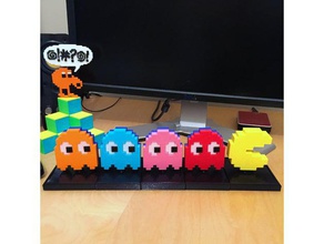 pacman chaser mechanical toy toys arcade fidget game namco pac-man retro gaming video 3d print model - Mito3D