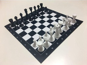 soberon chess boardgame pieces set game 3d print model - Mito3D