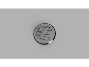 litecoin badge coins & badges altcoin crypto cryptocurrency ltc 3d print model - Mito3D