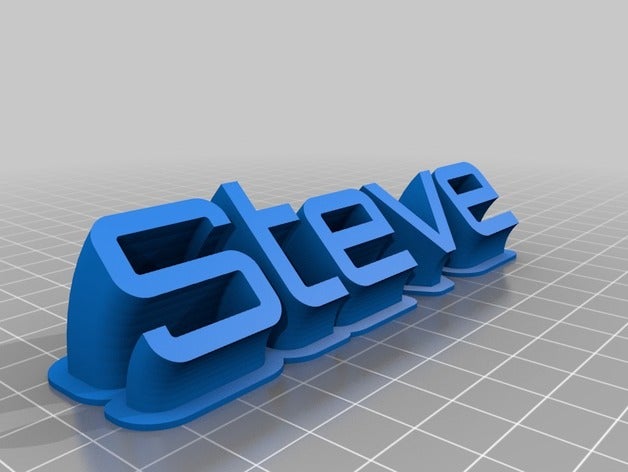 steve bureau de personnalisé 3D print model - Mito3D