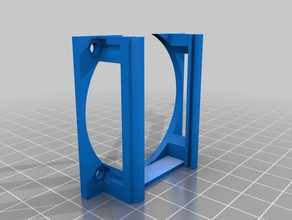 my customized moab - mother all fan brackets 3d printer parts 3d print model - Mito3D