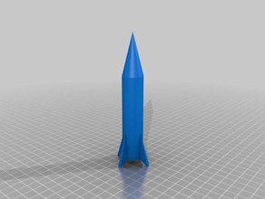 model rocket untested 3d printing 3d print model - Mito3D