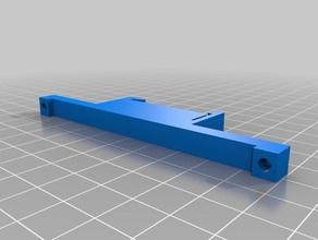 customized pcb din rail mounting clip 92mm electronics 3d print model - Mito3D