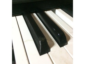 yamaha kx88 negro sustitución de clave la música teclado midi midibox controlador el piano dx7 3d print model - Mito3D