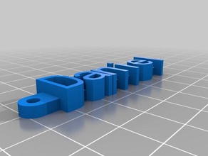 daniel personalizzati portachiavi organizzazione su misura 3d print model - Mito3D