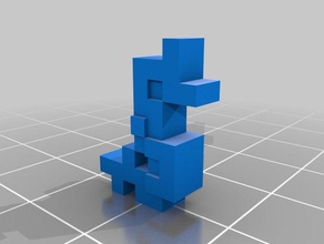 original worm 1995 game worms animals fan made figure low-poly low poly no supports team17 3d print model - Mito3D