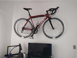 vélo de route mural le mont mur support 3d print model - Mito3D