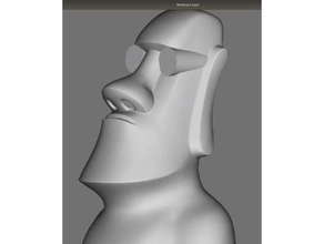 fresco moai sculture 3d print model - Mito3D