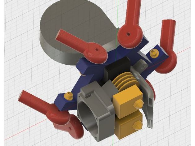 geeetech g2 pro del ventilador de refrigeración Impresora 3d las piezas 3D print model - Mito3D
