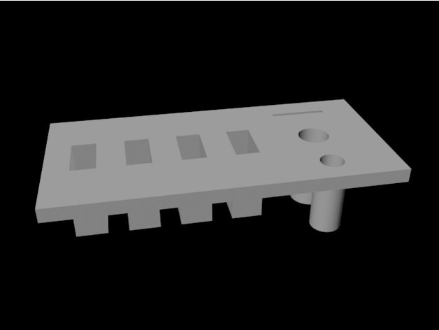 modular desktop tool holder plate option 4 holders & boxes 3dprinting modulare 3D print model - Mito3D