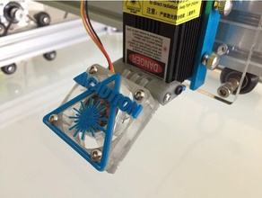 Ventola da 40mm modulo laser elekslaser2017 il fai te elekslaser eleksmaker fan incisore 3d print model - Mito3D