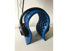 headphone stand audio headphones holder 3d print model - Mito3D