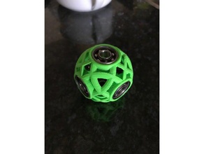 lattice ball spinner interactive art 608zz 608 bearing fidget 3d print model - Mito3D