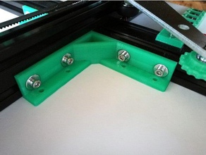 xy squareness corner m4 3d printer parts bracket tevo tarantula 3d print model - Mito3D