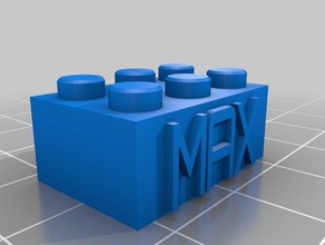max 3 Bau-Spielzeug kundengebundene 3d print model - Mito3D