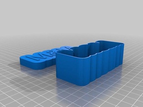 meine angepassten text Schachtel Spielzeug & Spiele kundengebundene 3d print model - Mito3D