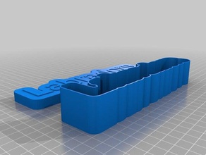 meine angepassten text Schachtel Spielzeug & Spiele kundengebundene 3d print model - Mito3D