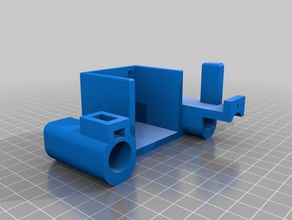 titan aero carriage robo 3d r1 printer parts carraige 3d print model - Mito3D