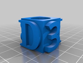 3-d cube L'impression 3d 3d print model - Mito3D