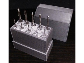 box small drills tool holders & boxes drill bit 3d print model - Mito3D
