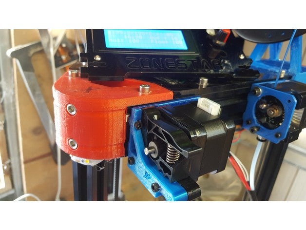d810 2040 extrudeuse bobine de montage L'imprimante 3d pièces delta support zonestar 3D print model - Mito3D