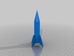 model roket yüzgeçleri düzeldi 3d baskı 3d print model - Mito3D