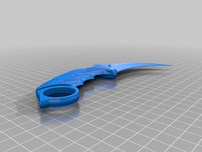 karambitfixed props knife 3d print model - Mito3D