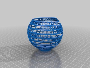 mi texto personalizado spherelivewire matemáticas art 3d print model - Mito3D