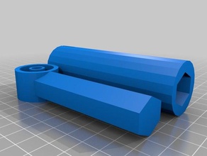 20 metal dedektörü bobin kolu parçası uzantısı bar versiyonu ödül avcısı tespit beyaz 3d print model - Mito3D