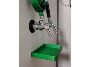 magnetico vaschetta di raccolta acqua food & drink birra rubinetto kegerator 3d print model - Mito3D