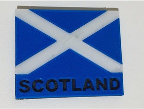 escócia bandeira sinais e logotipos 3d print model - Mito3D