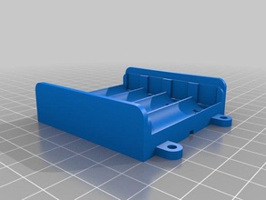 my customized parametric spring contacts battery box aa cells electronics 3d print model - Mito3D