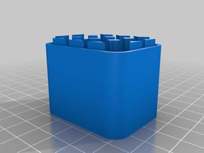 meu baixo bateria aaa caso organização personalizado 3d print model - Mito3D