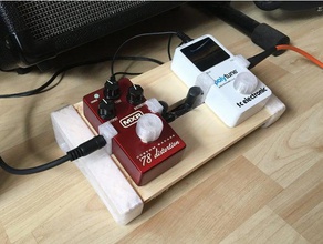 pedal de guitarra, soportes montaje la música 3d print model - Mito3D