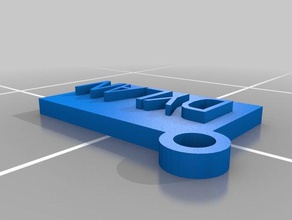 dylan texto llavero accesorios personalizado 3d print model - Mito3D