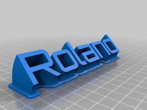 roland office personalizado 3d print model - Mito3D