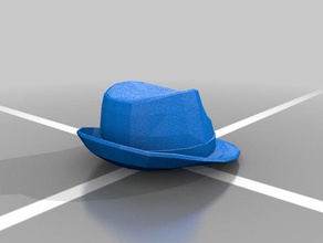 roblox fedora La impresión en 3d sombrero 3d print model - Mito3D
